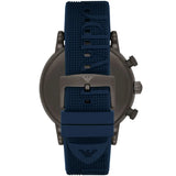  Shop Authentic Emporio Armani  Luigi Chronograph Black Dial Blue Rubber Strap Watch For Men - AR11023 - Luxxuri