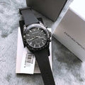  Shop Authentic Emporio Armani Giovanni Chronograph Black Dial Black Rubber Strap Watch For Men - AR11028 - Luxxuri