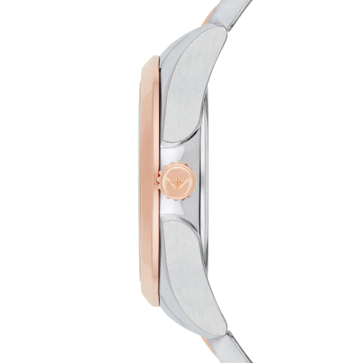 Emporio Armani Analog White Dial Two Tone Steel Strap Watch For Women - AR11029