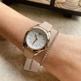  Shop Authentic Emporio Armani Valeria Quartz White Dial Beige Leather Strap Watch For Women - AR11031 - Luxxuri