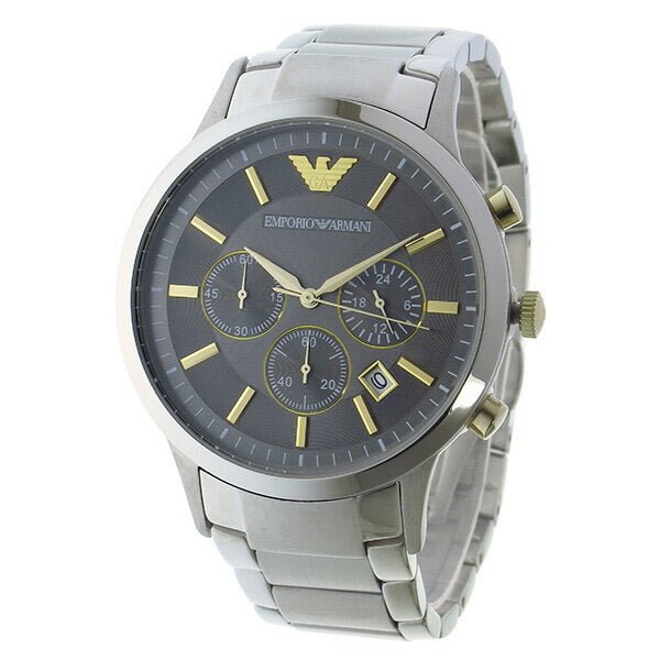  Shop Authentic Emporio Armani Quartz Grey Dial Silver Steel Strap Watch For Men - AR11047 - Luxxuri