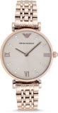  Shop Authentic Emporio Armani T-Bar Gianni Rose Gold Dial Rose Gold Steel Strap Watch For Women - AR11059 - Luxxuri