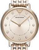 Shop Authentic Emporio Armani Dress Quartz Rose Gold Dial Rose Gold Steel Strap Watch For Women - AR11062 - Luxxuri