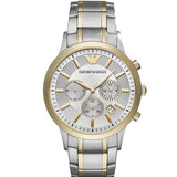  Shop Authentic Emporio Armani Renato Chronograph Quartz Silver Dial Two Tone Steel Strap Watch For Men - AR11076 - Luxxuri