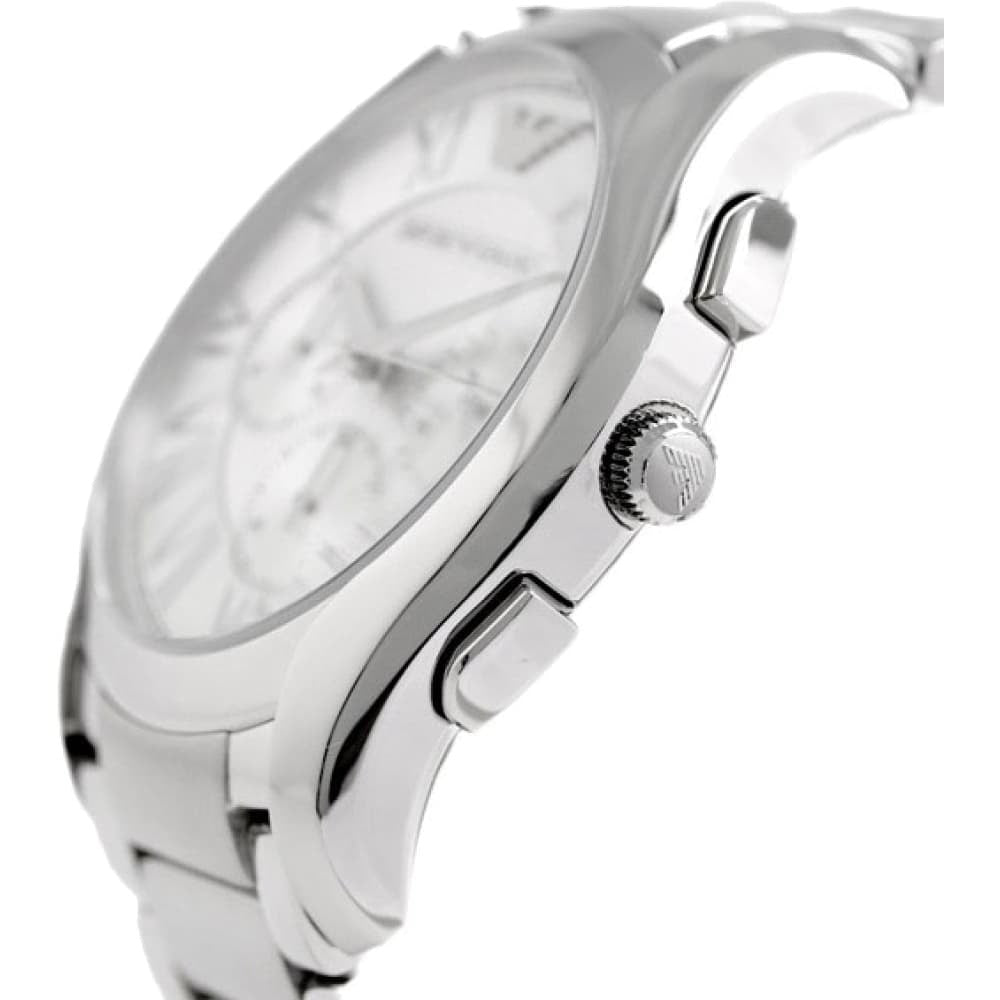  Shop Authentic Emporio Armani Valente Chronograph Silver Dial Silver Steel Strap Watch For Men - AR11081 - Luxxuri