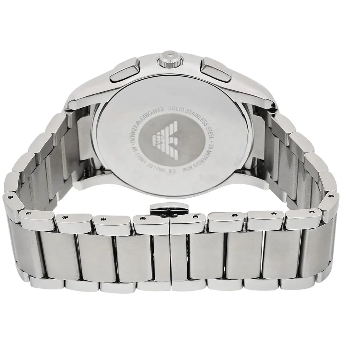  Shop Authentic Emporio Armani Valente Chronograph Silver Dial Silver Steel Strap Watch For Men - AR11081 - Luxxuri