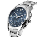 Shop Authentic Emporio Armani Chronograph Quartz Blue Dial Silver Steel Strap Watch For Men - AR11082 - Luxxuri