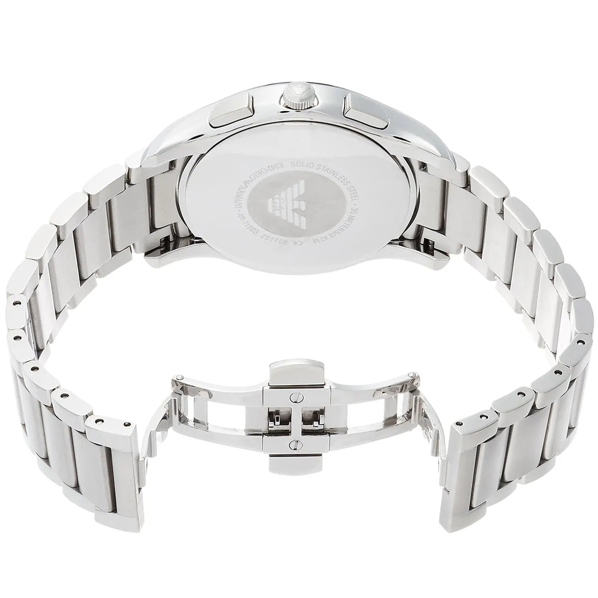  Shop Authentic Emporio Armani Valente Chronograph Quartz Black Dial Silver Steel Strap Watch For Men - AR11083 - Luxxuri