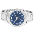  Shop Authentic Emporio Armani Valente Quartz Blue Dial Silver Steel Strap Watch For Men - AR11085 - Luxxuri