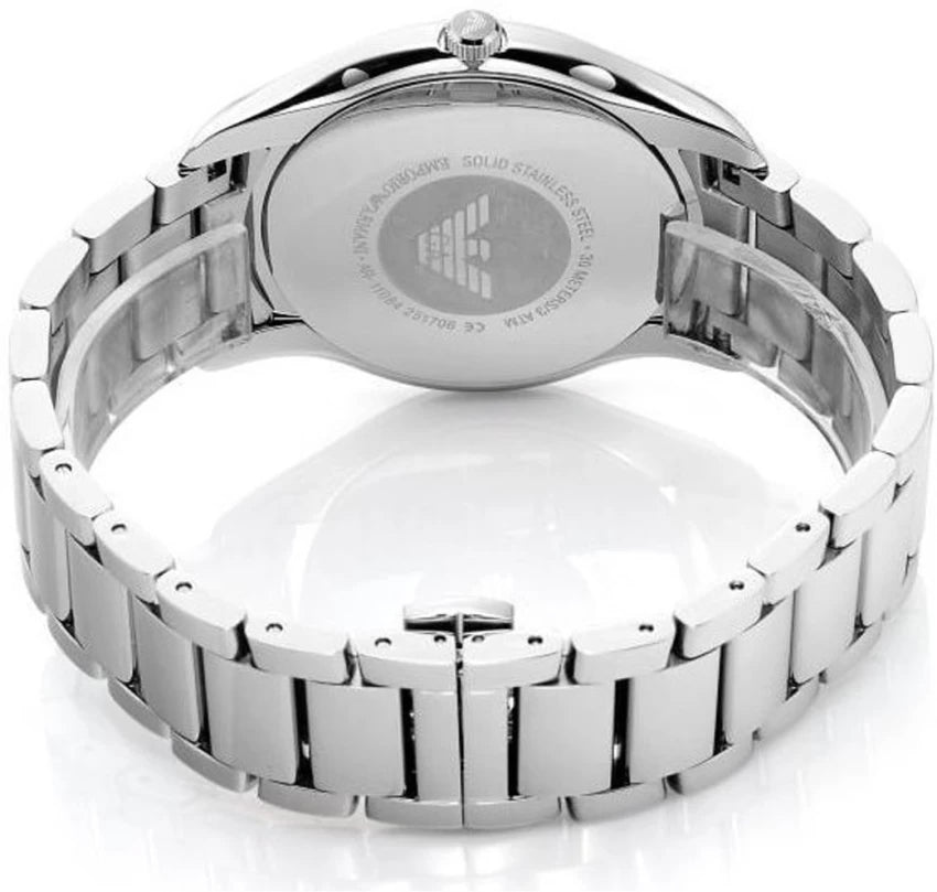  Shop Authentic Emporio Armani Valente Quartz Black Dial Silver Steel Strap Watch For Men - AR11086 - Luxxuri