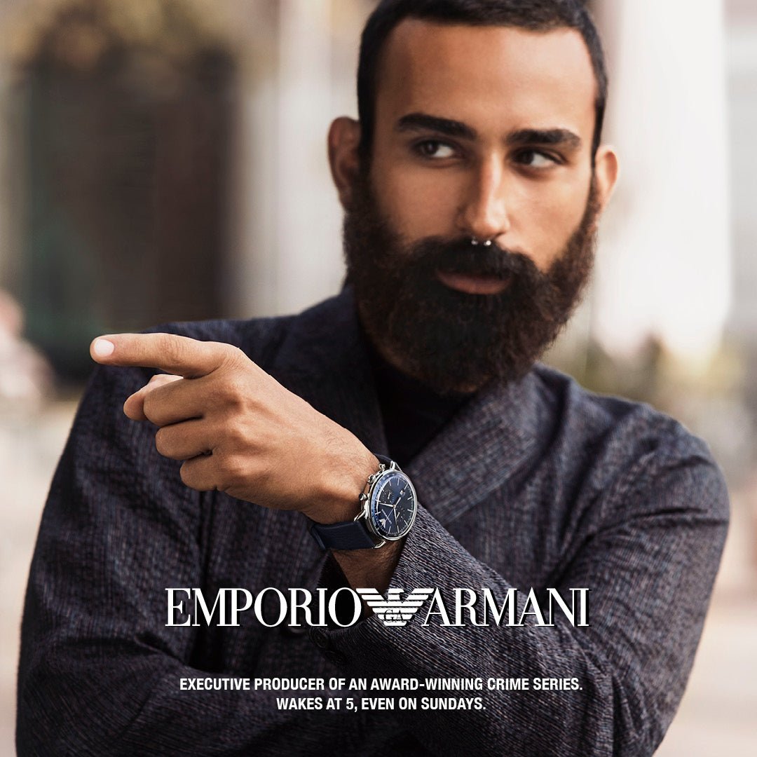  Shop Authentic Emporio Armani Aviator Blue Dial Blue Leather Strap Watch For Men - AR11105 - Luxxuri