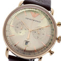  Shop Authentic Emporio Armani Aviator Grey Dial Brown Leather Strap Watch For Men - AR11106 - Luxxuri