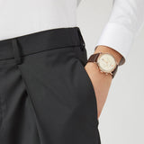  Shop Authentic Emporio Armani Aviator Grey Dial Brown Leather Strap Watch For Men - AR11106 - Luxxuri