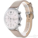 Shop Authentic Emporio Armani Aviator Chronograph Quartz Grey Dial Beige Leather Strap Watch For Men - AR11107 - Luxxuri