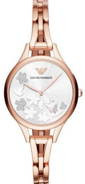  Shop Authentic Emporio Armani Aurora Quartz Silver Dial Gold Steel Strap Watch For Women - AR11108 - Luxxuri