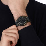  Shop Authentic Emporio Armani Luigi Quartz Chronograph Black Dial Green Mesh Bracelet Watch For Men - AR11115 - Luxxuri