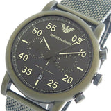  Shop Authentic Emporio Armani Luigi Quartz Chronograph Black Dial Green Mesh Bracelet Watch For Men - AR11115 - Luxxuri