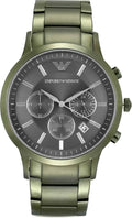 Shop Authentic Emporio Armani Renato Chronograph Quartz Grey Dial Green Steel Strap  Watch For Men - AR11117 - Luxxuri