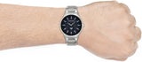  Shop Authentic Emporio Armani Renato Quartz Black Dial Silver Steel Strap  Watch For Men - AR11118 - Luxxuri