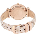 Emporio Armani Analog Grey Dial Pink Leather Strap Watch For Women - AR11126