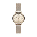 Emporio Armani Kappa Pink Dial Pink Mesh Bracelet Watch For Women - AR11129