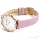  Shop Authentic Emporio Armani Kappa Mother Of Pearl White Dial Pink Leather Strap Watch For Women - AR11130 - Luxxuri