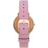  Shop Authentic Emporio Armani Kappa Mother Of Pearl White Dial Pink Leather Strap Watch For Women - AR11130 - Luxxuri