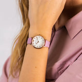  Shop Authentic Emporio Armani Kappa Mother Of Pearl White Dial Pink Leather Strap Watch For Women - AR11130 - Luxxuri
