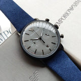  Shop Authentic Emporio Armani Aviator Quartz Grey Dial Blue Fabric Strap Watch For Men - AR11144 - Luxxuri