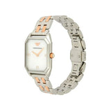  Shop Authentic Emporio Armani Gianni T Bar Mother of Pearl Dial Two Tone Steel Strap Watch For Women - AR11146 - Luxxuri