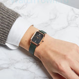  Shop Authentic Emporio Armani Gioia Analog Black Mother of Pearl Dial Green Leather Strap Watch For Women - AR11149 - Luxxuri