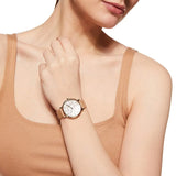  Shop Authentic Emporio Armani Kappa Quartz Mother of Pearl Taupe Dial Brown Leather Strap Watch For Men - AR11151 - Luxxuri