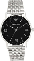  Shop Authentic Emporio Armani Kappa Black Dial Silver Steel Strap Watch For Men - AR11152 - Luxxuri