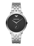 Shop Authentic Emporio Armani Classic Quartz Black Dial Silver Steel Strap Watch For Men - AR11161 - Luxxuri