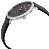  Shop Authentic Emporio Armani Modern Slim Quartz Grey Dial Black Leather Strap Watch For Men - AR11162 - Luxxuri