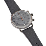  Shop Authentic Emporio Armani Aviator Grey Dial Grey Leather Strap Watch For Men - AR11168 - Luxxuri