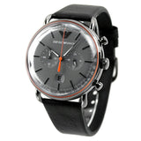  Shop Authentic Emporio Armani Aviator Grey Dial Grey Leather Strap Watch For Men - AR11168 - Luxxuri