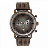  Shop Authentic Emporio Armani Aviator Chronograph Grey Dial Brown Mesh Bracelet Watch For Men - AR11169 - Luxxuri
