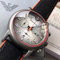  Shop Authentic Emporio Armani Chronograph Quartz Grey Dial Black Leather Strap Watch For Men - AR11174 - Luxxuri
