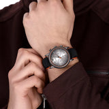  Shop Authentic Emporio Armani Chronograph Quartz Grey Dial Black Leather Strap Watch For Men - AR11174 - Luxxuri