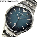  Shop Authentic Emporio Armani Renato Quartz Blue Dial Silver Steel Strap Watch For Men - AR11182 - Luxxuri