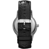  Shop Authentic Emporio Armani Renato Analog Black Dial Black Leather Strap Watch For Men - AR11186 - Luxxuri