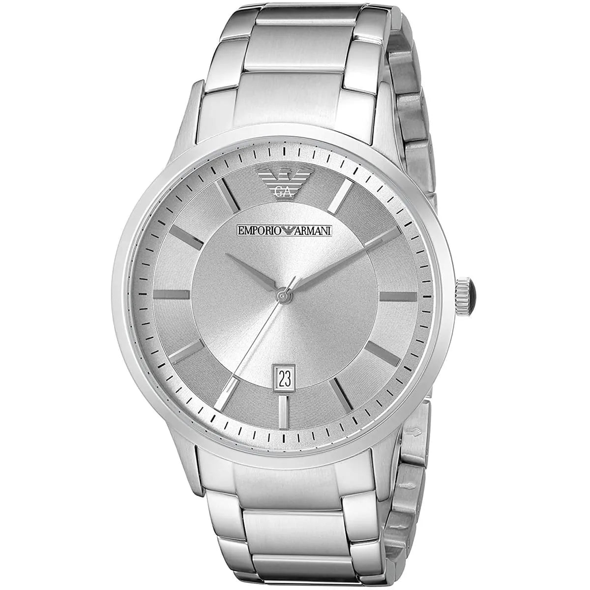  Shop Authentic Emporio Armani Renato Quartz Silver Dial Silver Steel Strap Watch For Men - AR11189 - Luxxuri