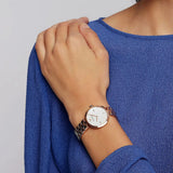  Shop Authentic Emporio Armani Arianna Analog Mother of Pearl Dial Rose Gold Steel Strap Watch For Women - AR11196 - Luxxuri
