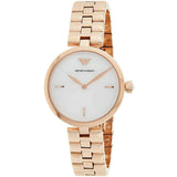  Shop Authentic Emporio Armani Arianna Analog Mother of Pearl Dial Rose Gold Steel Strap Watch For Women - AR11196 - Luxxuri