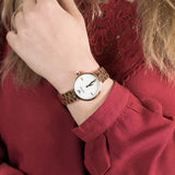 Shop Authentic Emporio Armani Arianna Analog Mother of Pearl Dial Rose Gold Steel Strap Watch For Women - AR11196 - Luxxuri