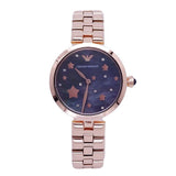  Shop Authentic Emporio Armani Arianna Black Dial Rose Gold Stainless Steel Watch For Women - AR11197 - Luxxuri