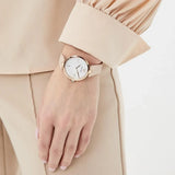  Shop Authentic Emporio Armani Arianna Mother of Pearl Dial Pink Leather Strap Watch For Women - AR11199 - Luxxuri