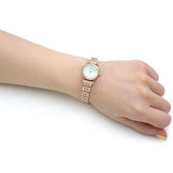 Shop Authentic Emporio Armani Gianni T-Bar Mother of Pearl Dial Rose Gold Steel Strap Watch For Women - AR11203 - Luxxuri