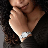  Shop Authentic Emporio Armani Donna Mother of Pearl Dial Silver Steel Strap Watch For Women - AR11204 - Luxxuri